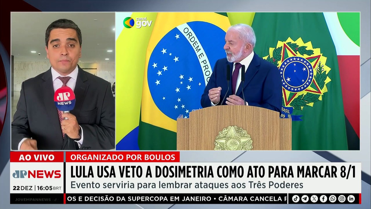 PL da Dosimetria: Lula planeja transformar veto em ato político para marcar atos do 8 de Janeiro