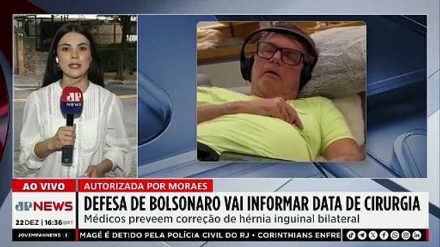 Defesa de Jair Bolsonaro deve informar ao STF data de cirurgia autorizada por Moraes