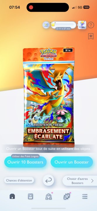 Ouverture des 10 boosters Pokémon