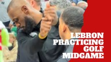 LeBron James had golf on his mind midgame
