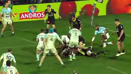 TOP 14 - Essai de Esteban CAPILLA (AB) - Stade Rochelais - Aviron Bayonnais