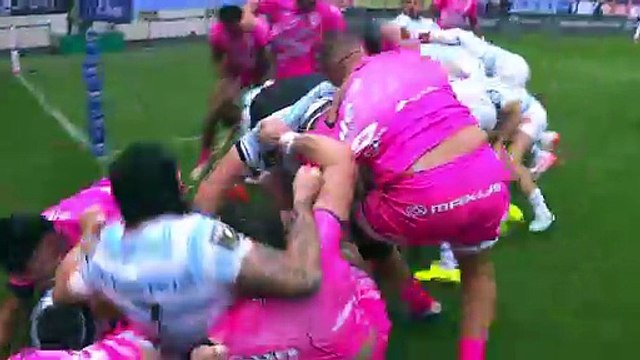 TOP 14 - Essai de Nathan HUGUES (R92) - Stade Français Paris - Racing 92