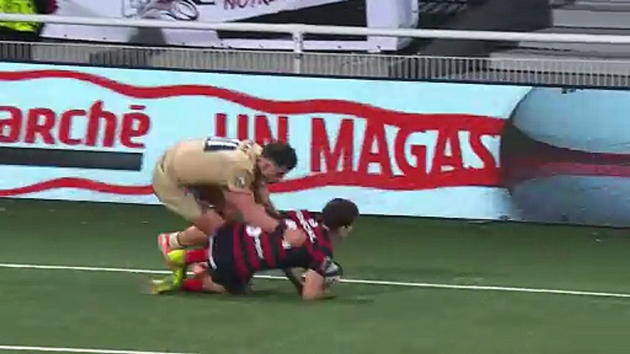 TOP 14 - Essai de Paul COSTES (ST) - LOU Rugby - Stade Toulousain