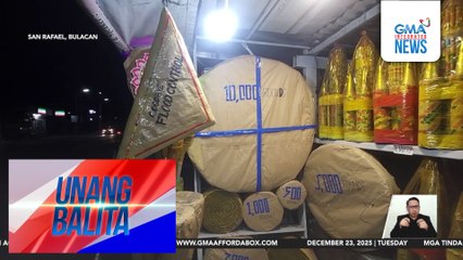 Replica ng paputok na "Goodbye Flood Control," naka-display sa isang tindahan bilang paalala na bawal ito | Unang Balita