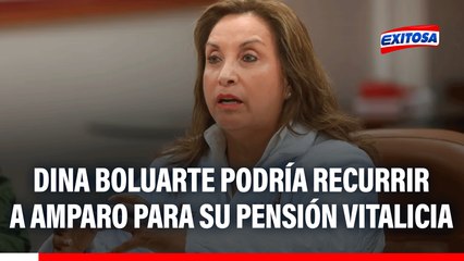 Dina Boluarte podría presentar demanda de amparo para obtener pensión vitalicia, señala Ghersi