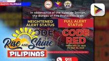 BFP, naka-full alert status bilang paghahanda sa pagdiriwang ng Pasko at bagong taon