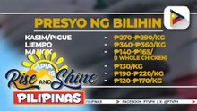 Stable na presyo ng mga pangunahing bilihin, inaasahan hanggang katapusan ng taon ayon sa D.A.; Pagpapatupad ng MSRP sa Balintawak Public Market, ininspeksyon | ulat ni Vel Custodio