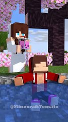 9 - Ghost JJ's sister Boba Tea Summer 🥰 - JJ MAIZEN Minecraft