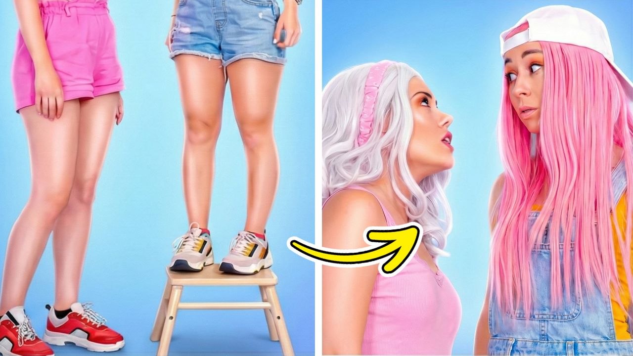 PERSONNES de petite taille vs PERSONNES grandes 🤣 Relooking Extrême Concours de Beauté