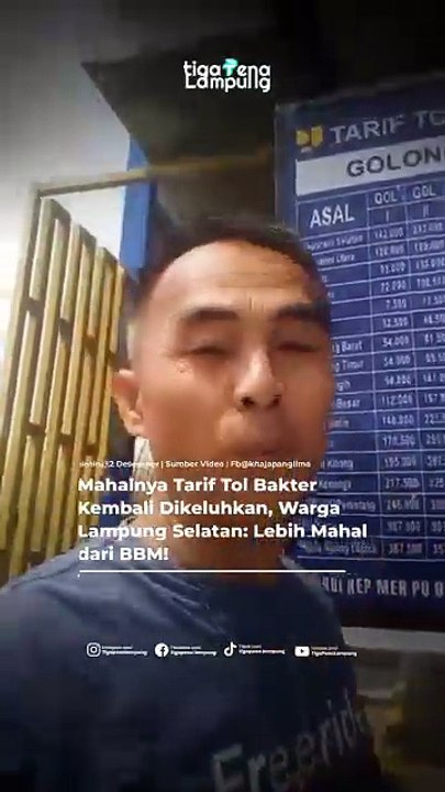 Mahalnya Tarif Tol Bakter Kembali Dikeluhkan, Warga Lampung Selatan: Lebih Mahal dari BBM!