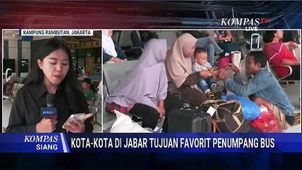 Antusias Mudik Nataru, Penumpang Padati Terminal Kampung Rambutan Jakarta | KOMPAS SIANG