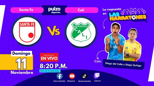⚽ SANTA FE vs. DEPORTIVO CALI - Fecha 19 Liga BetPlay 2025 | Pulzo Deportes