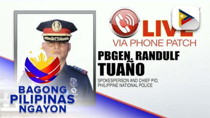 Panayam kay PNP Spokesperson/Chief PIO, PBGEN. Randulf Tuaño ukol sa joint inspection ng ahensya at Bulacan Local Gov't sa firecrackers safety at mga paalala sa road safety ngayong holiday season