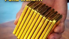 Holding PURE Gold Bars 😱 | Real Wealth & Luxury
