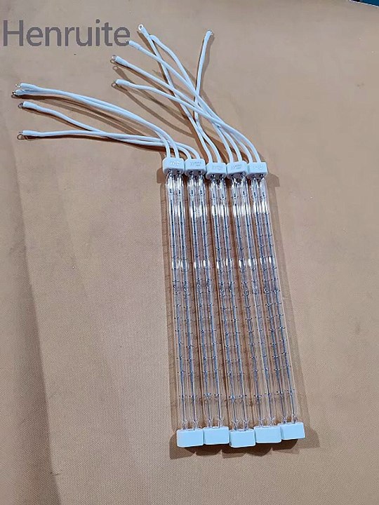 Clear Twin Tube Short Wave Heater Element Infrared Lamps Quartz Halogen Bulb 1500W Electric Heating