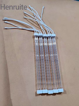 Clear Twin Tube Short Wave Heater Element Infrared Lamps Quartz Halogen Bulb 1500W Electric Heating