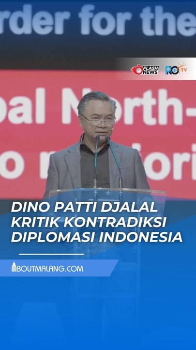 SOROTI KONTRADIKSI DIPLOMASI, DINO PATTI DJALAL KRITIK SULITNYA KERJA SAMA DI DALAM NEGERI