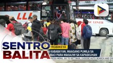 Mga uuwi ng probinsya, dagsa sa mga terminal ng bus sa Cubao; LTFRB, nagbigay ng special permits sa 40 bus ng isang terminal sa Cubao | ulat ni Vel Custodio