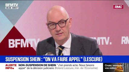 Shein: “Si la loi ne va pas, il faut qu’on la change”, estime Roland Lescure, ministre de l’Économie