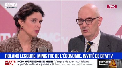 “Il y a aucune mauvaise surprise sur le déficit,” rapporte Roland Lescure, ministre de l'Économie