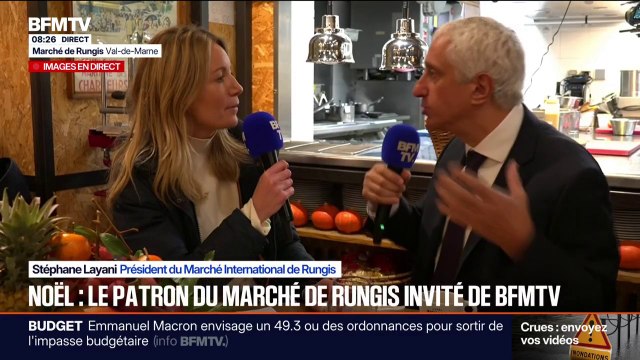 Il est clair qu'à Noël, les gens ne sacrifient jamais la tradition , explique le président du marché international de Rungis