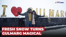 Gulmarg Turns Winter Wonderland After Fresh Snowfall | WATCH