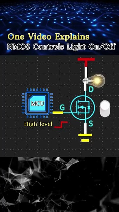 One Video: How NMOS (MCU-Controlled) Turns Lights On/Off