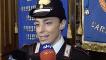 Federica Brignone, eccellenza nello sport, giura come maresciallo dei Carabinieri
