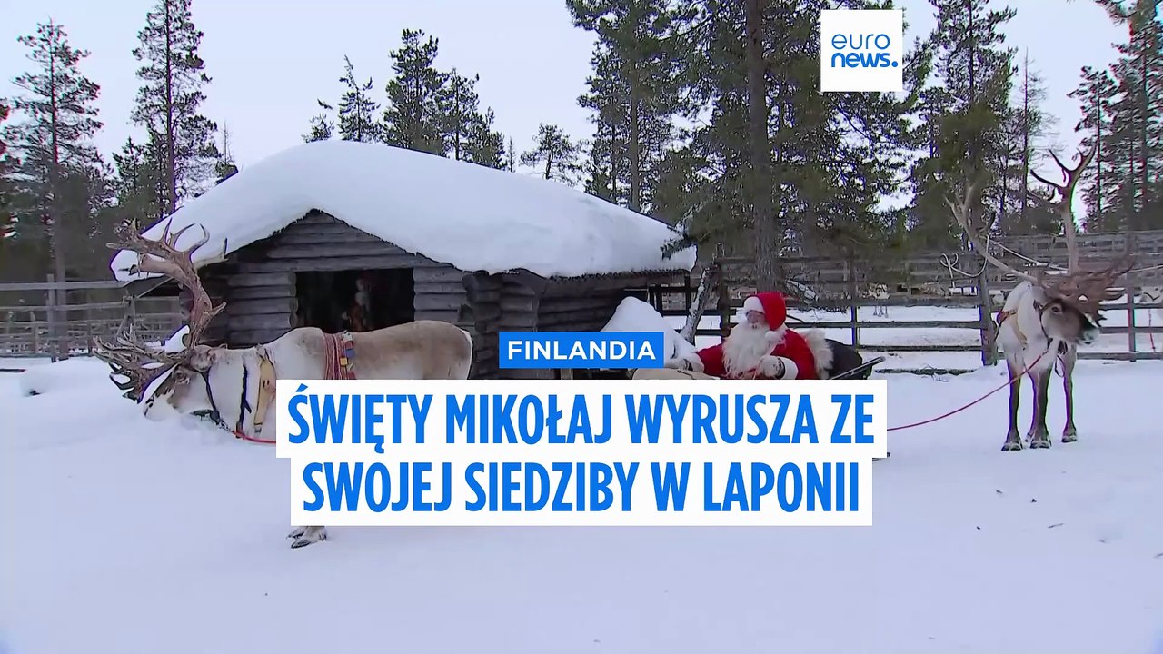 YLE: Święty Mikołaj opuszcza siedzibę główną w Laponii, aby dostarczyć prezenty