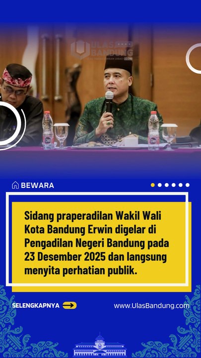 Sidang Praperadilan Wakil Wali Kota Bandung Mendadak Panas Permohonan Dicabut Lalu Dibatalkan di Ruang Sidang