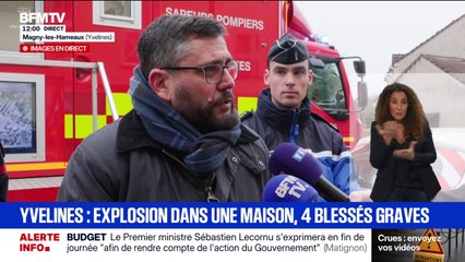 "Des voisins se sont portés au secours des victimes", indique le sous-préfet des Yvelines après une explosion dans un pavillon