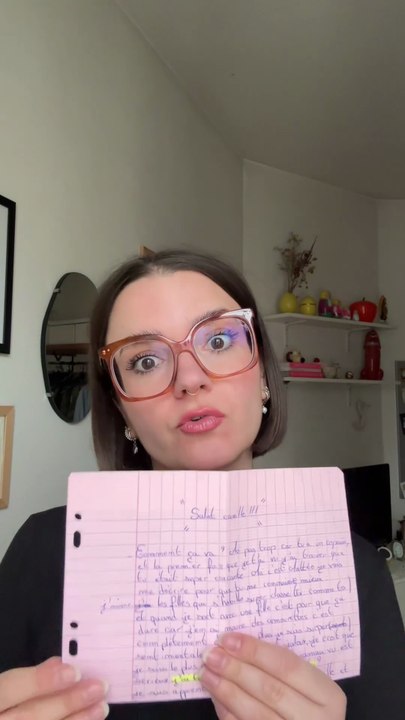 On lit ensemble la lettre de Matthéo 💌 qu’on embrasse ✨