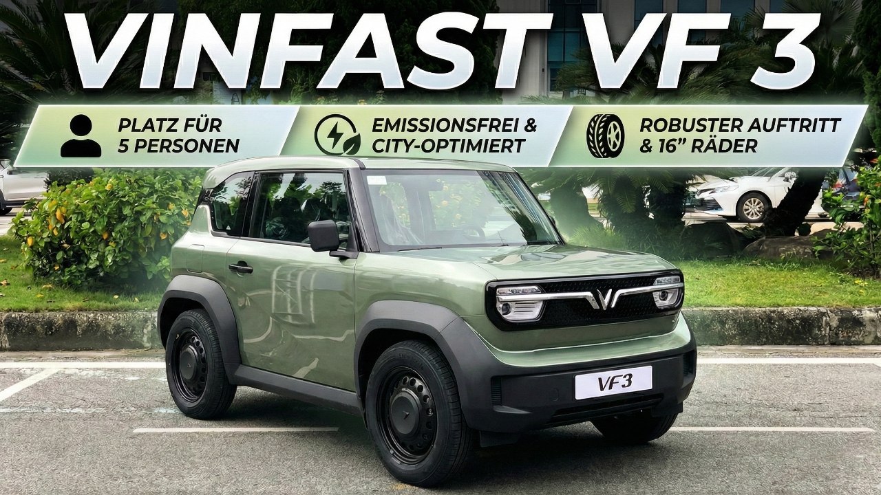 VinFast VF 3 – Das clevere Citycar mit Platz für 5 und E-Antrieb