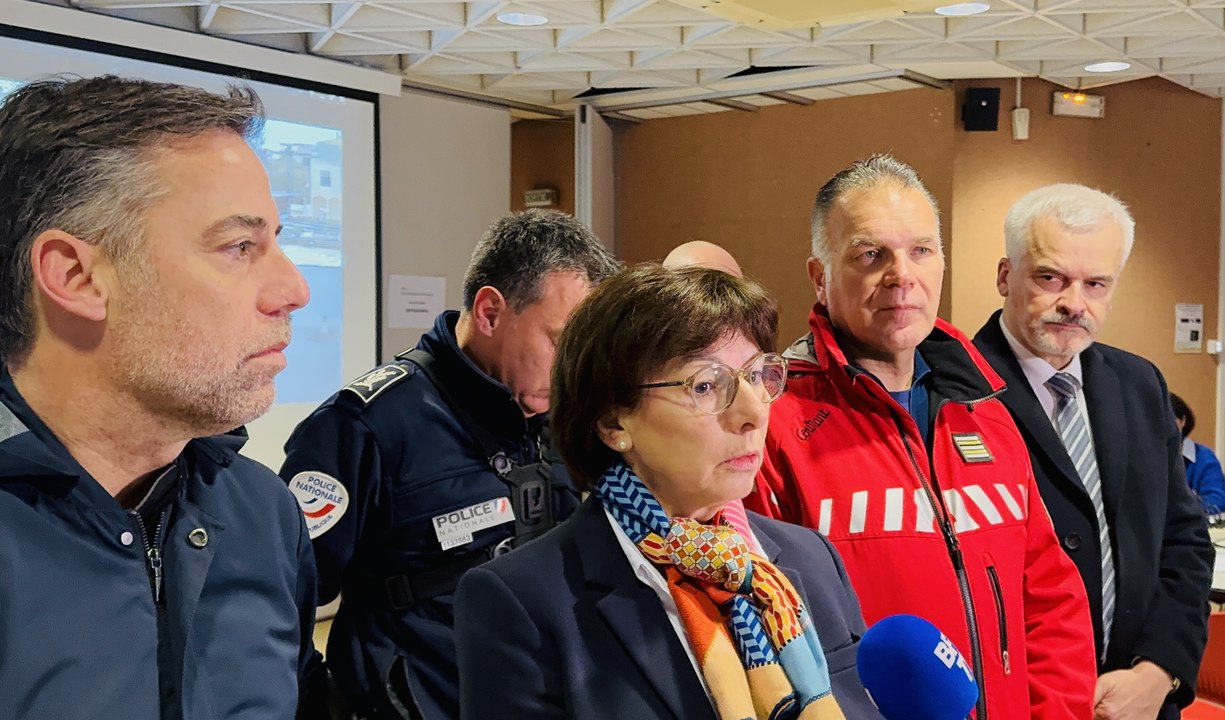 Inondations, la préfète Chantal Mauchet sur le terrain à Agde après "un épisode exceptionnel"