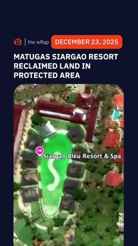 Matugas luxury resort in Siargao reclaimed land in a protected area