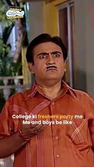 College ki freher party! #tmkoc #relatable #comedy #trending #funny #freshers #college