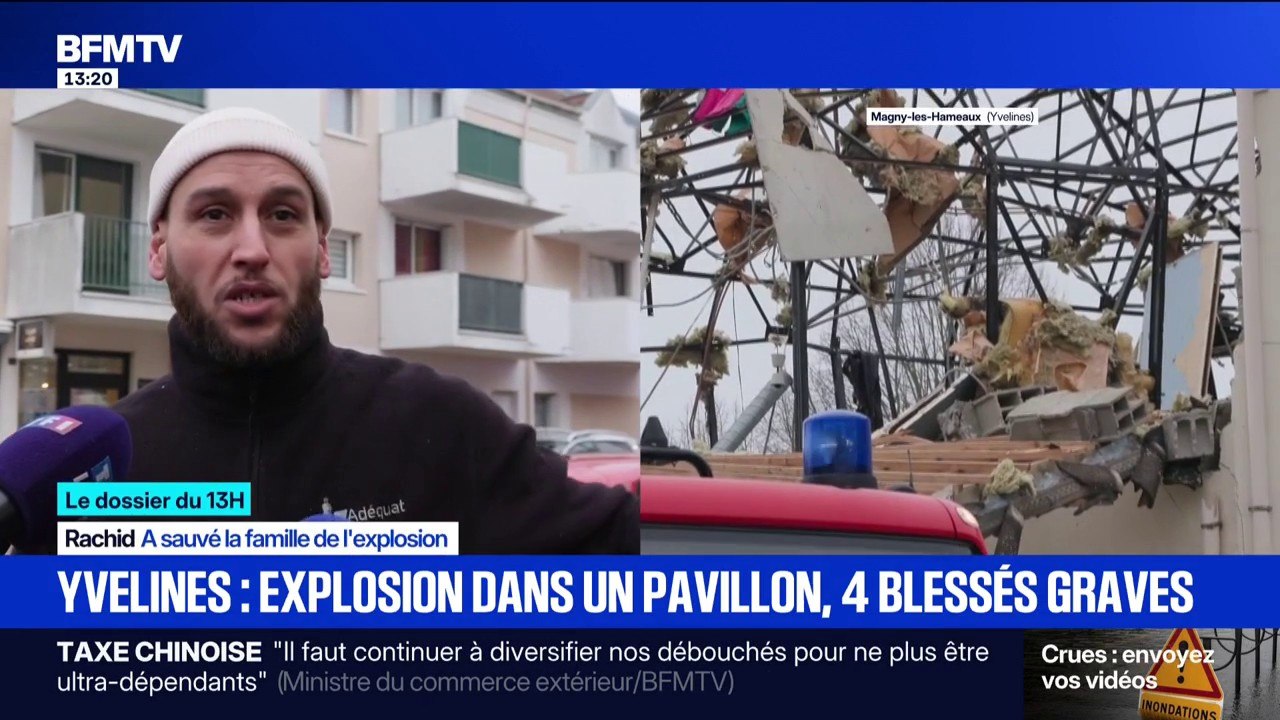 LE DOSSIER DU 13H - Yvelines: une femme et ses trois enfants en urgence absolue après une explosion dans un pavillon