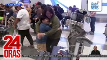 Mga OFW na magpapasko sa bansa, patuloy ang pagdating sa NAIA | 24 Oras