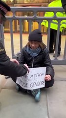 Greta Thunberg em protesto pró-Palestina