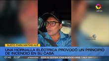 Así está hoy Matías Alé tras el incendio en su casa y recibir el alta médica