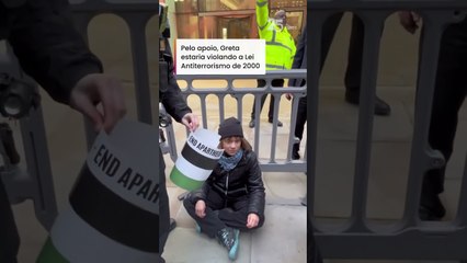 Greta Thunberg é presa em Londres em protesto pró-Palestina