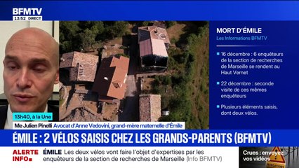 Mort d'Émile: "Les grands-parents étaient présents" lors de la perquisition, indique l'avocat de la grand-mère du petit garçon