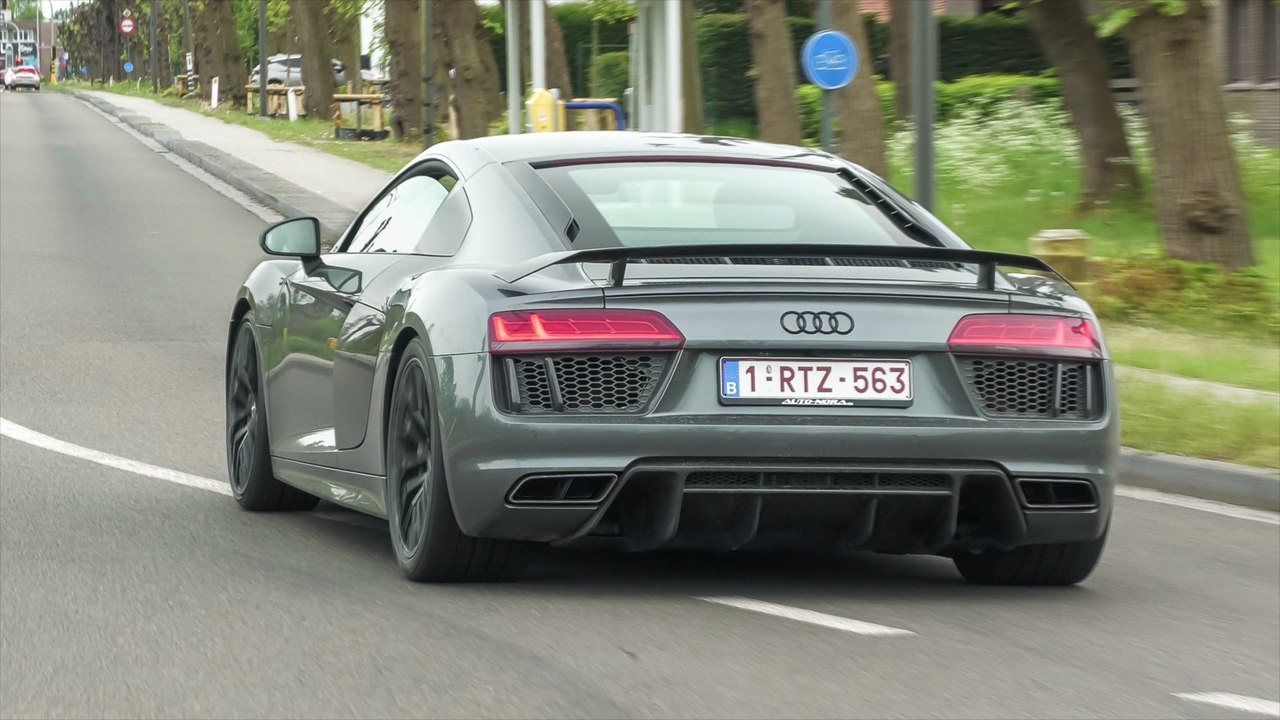 Audi R8 V10 Plus with Capristo Exhaust - LOUD Accelerations, Downshifts & Crackles !