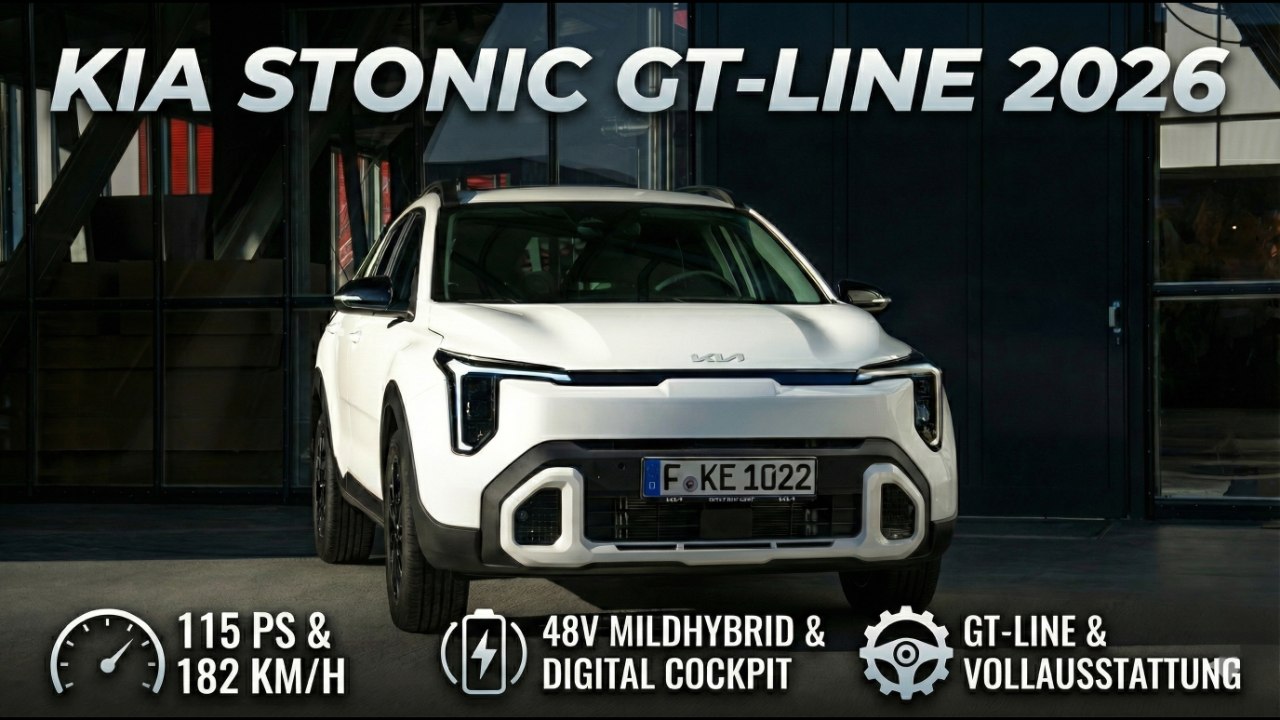Neuer Kia Stonic GT-Line 2026 – Kompakt-SUV mit mehr Power!