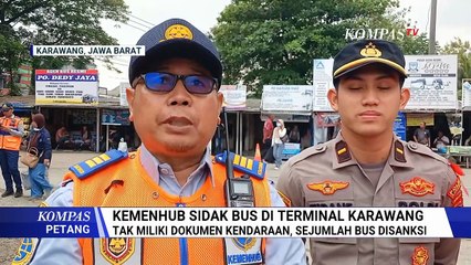 Bus Mudik Nataru Langgar Aturan Terjaring Sidak Kemenhub Karawang, Begini Nasib Penumpang
