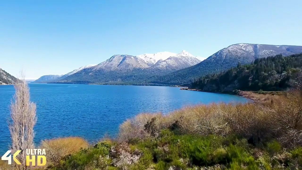 FLYING OVER ARGENTINA (4K UHD) - Relaxing Music With Stunning Beautiful Natural Video For Reading