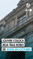 El Louvre colocó una reja en la ventana usada en el robo de joyas de octubre