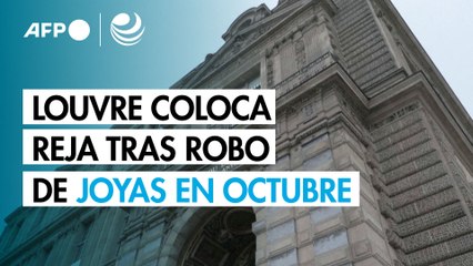 El Louvre colocó una reja en la ventana usada en el robo de joyas de octubre