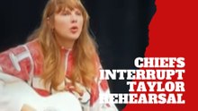 Taylor Swift goes off key during Eras Tour rehearsal due to the Chiefs