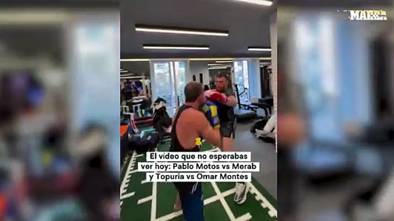 El surrealista sparring entre Ilia Topuria, Omar Montes, Pablo Motos y un ex campeón de la UFC